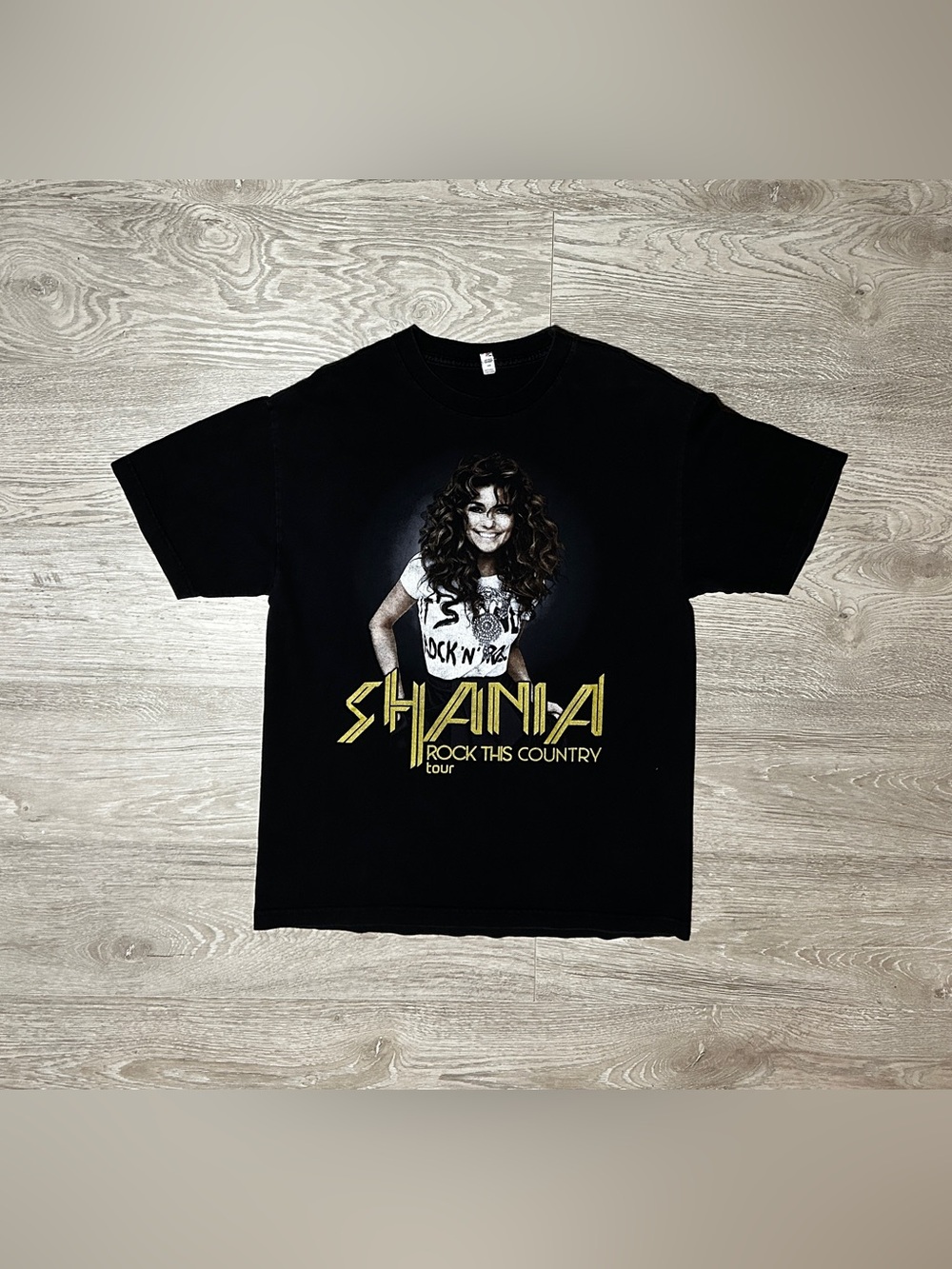 Vintage Shania Twain Rock This Country Tour Graphic Concert T-Shirt